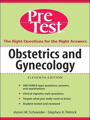 cover image of Obstetrics and Gynecology